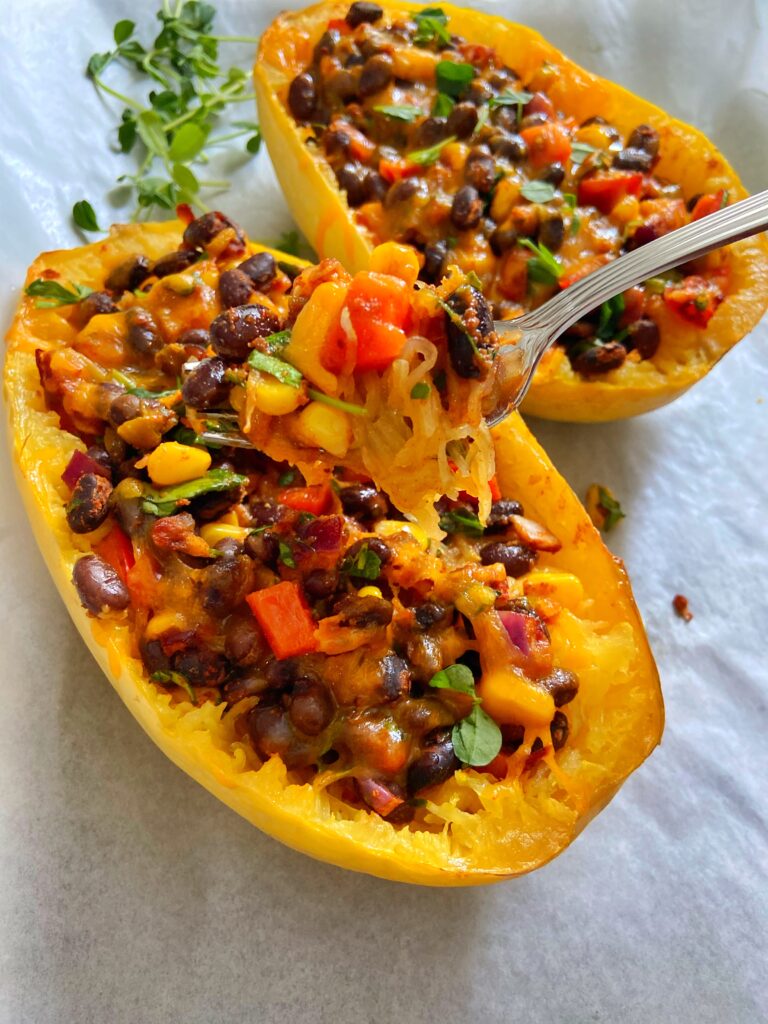 Chili Cheese Burrito Spaghetti Squash Bowls (Instant Pot) - The Foodie and  The Fix